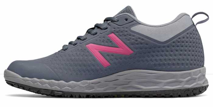 New Balance NBWID806G1 Fresh Foam, Women's, Grey/Pink, Soft Toe Athletic